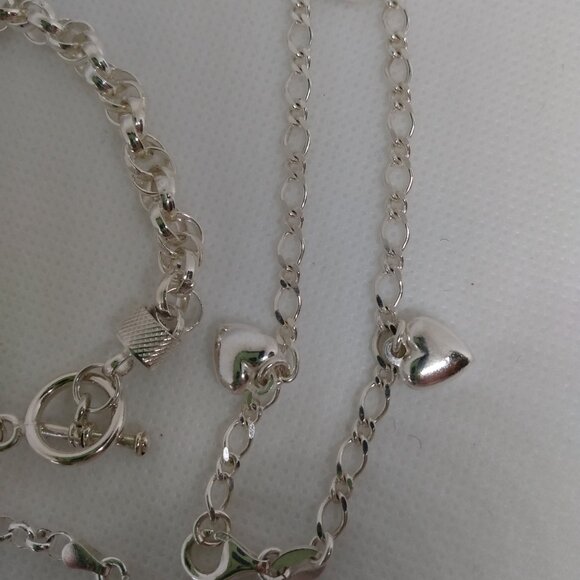 3 solid silver bracelets! - Picture 3 of 9